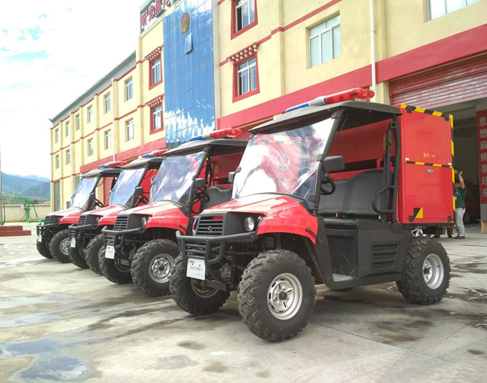 4辆UTV450消防摩托车抵达甘孜州正式服役