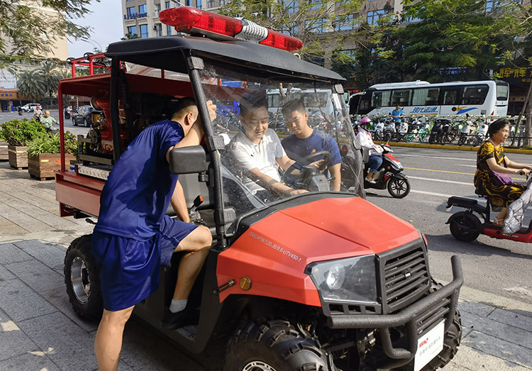 漳州通元庙专职消防站采购4台消防摩托车